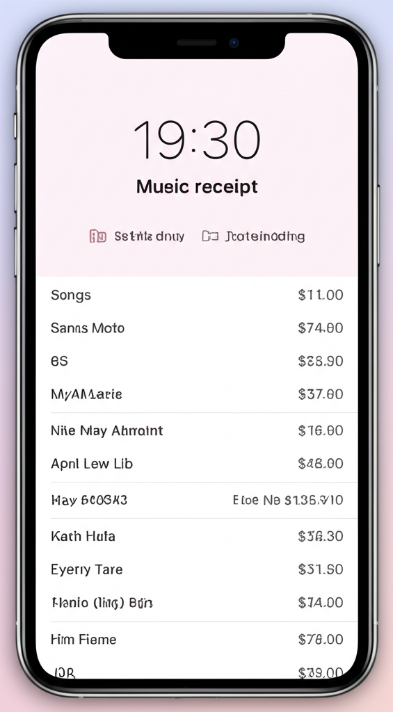 Music Receipt